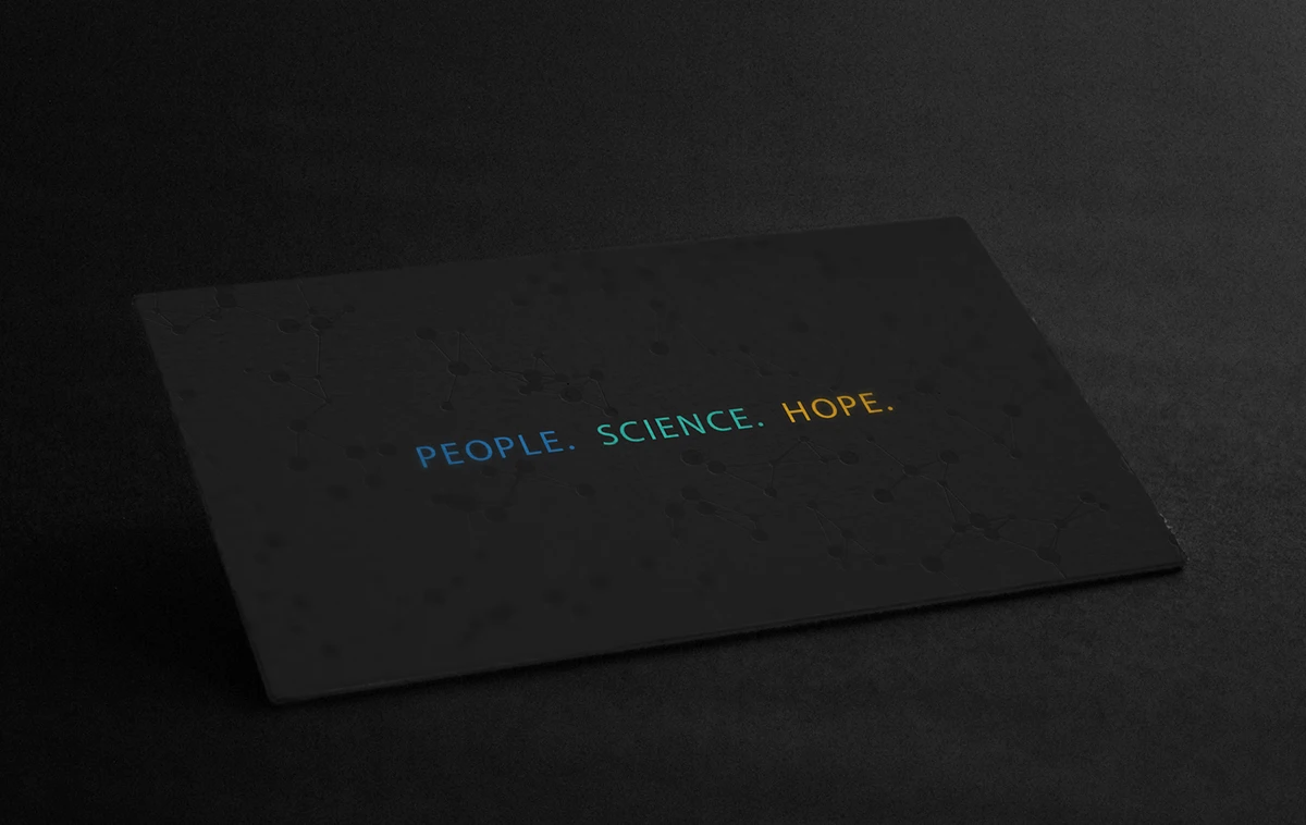 Research brand card — front
