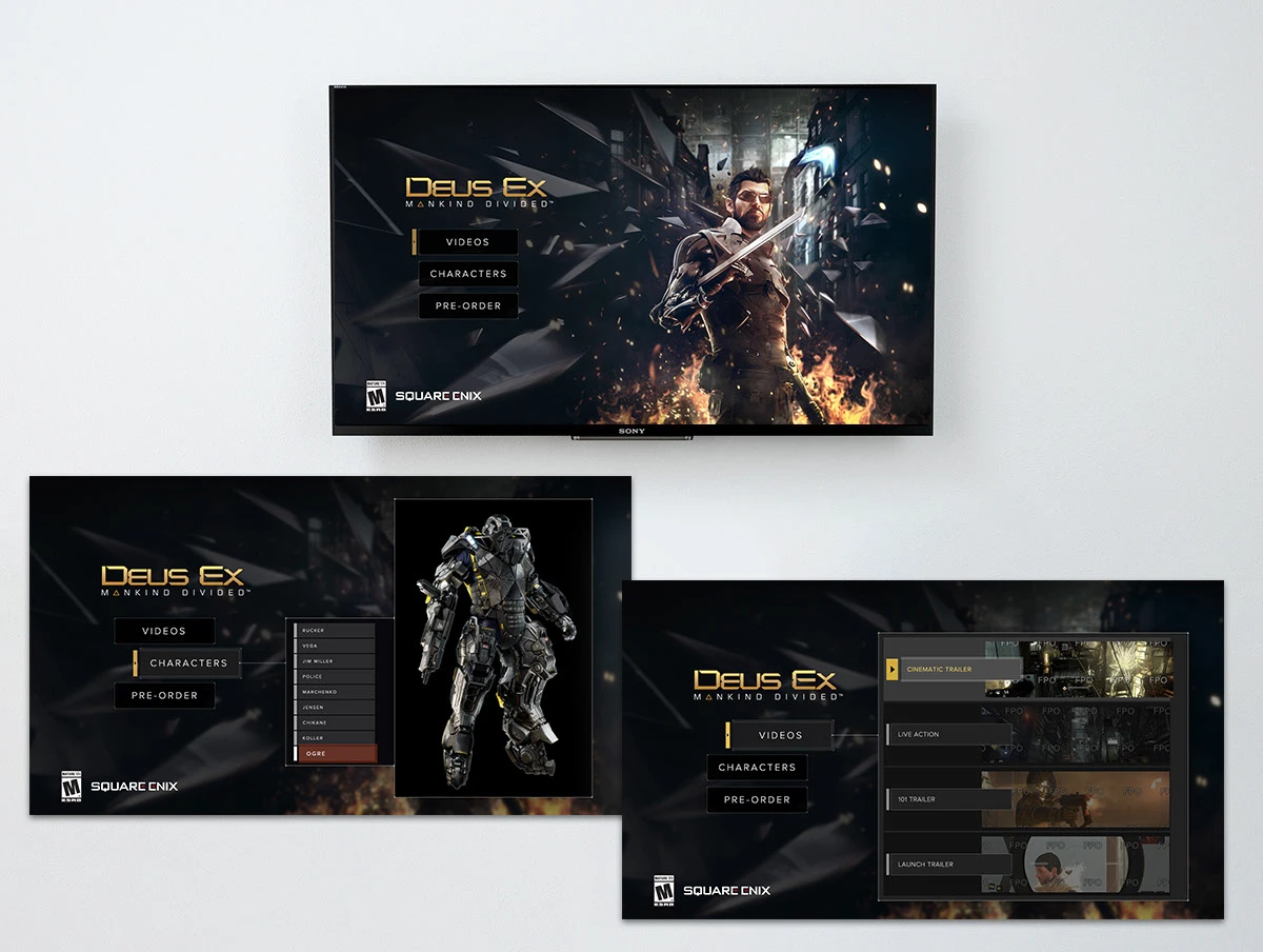 Deus Ex — connected TV system