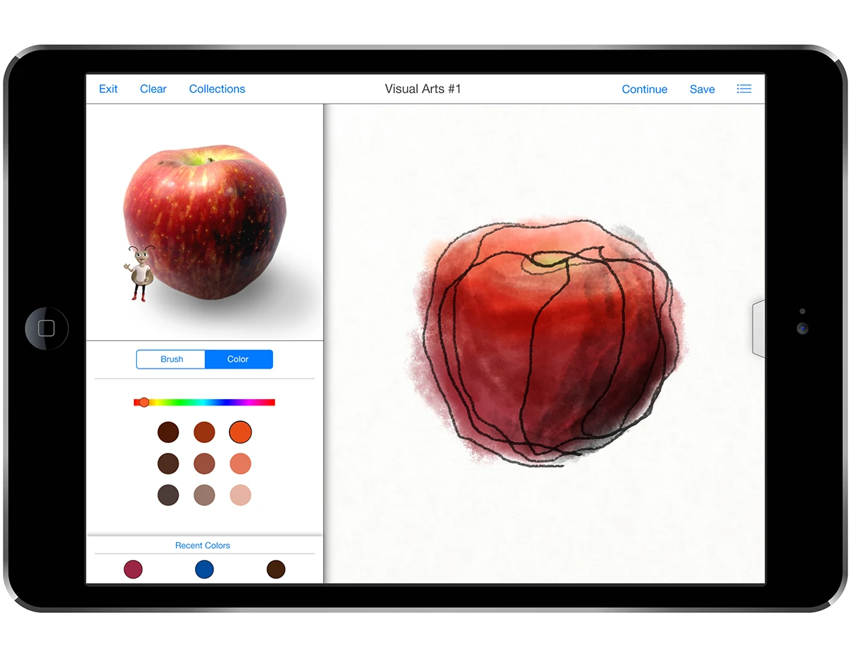 Digital art app — drawing workspace